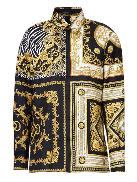 mens versace silk shirts for sale|authentic versace shirts.